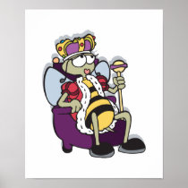 queen bee cartoon poster