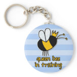 queen bee in training key chain