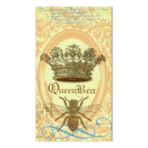 Queen Bee Royal Crown Business Card (front side)