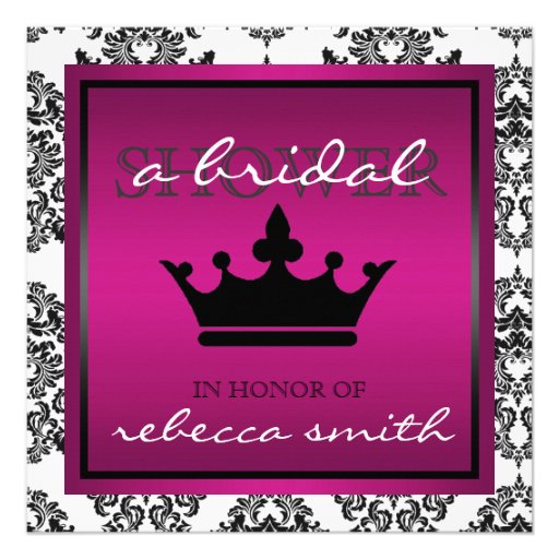 Queen Bridal Shower Invitation