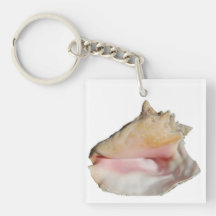 Queen Conch Seashell Key Chain Acrylic Key Chain