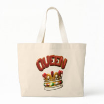 queen.crown tote bag