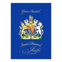 Queen Diamond Jubilee Party Invitation