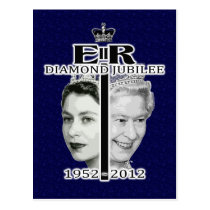 Queen Diamond Jubilee Postcard postcards