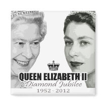 Queen Diamond Jubilee Souvenir Magnet magnets