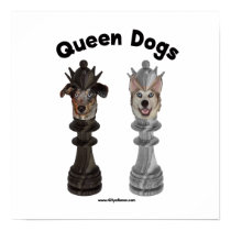 Queen Dogs Chess Print