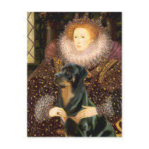 Queen Elizaabeth I - Rottweiler postcards