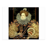 Queen Elizabeth 1 Love/Honour Love Quote Gifts Postcard