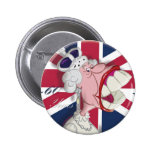 Queen Elizabeth Cartoon Button 60th Anniversary buttons