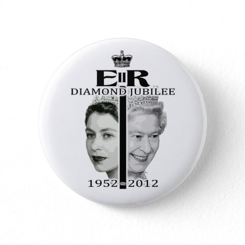 Queen Elizabeth Diamond Jubilee Button buttons