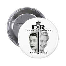 Queen Elizabeth Diamond Jubilee Button buttons