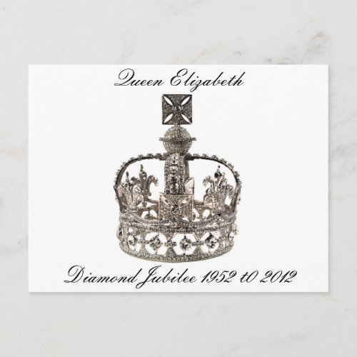Queen Elizabeth Diamond Jubilee Postcard postcards