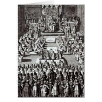 Queen Elizabeth I  and Parliament Card