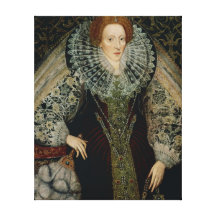 Queen Elizabeth I, c.1585-90 Canvas Print