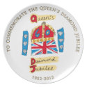 Queen Elizabeth II Diamond Jubilee plate