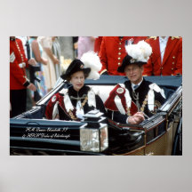 Queen Elizabeth II & Prince Philip 1986 Posters