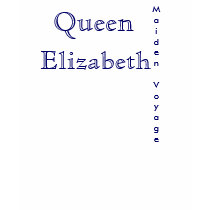 Queen Elizabeth Maiden Voyage t-shirts by Stronsy Queen Elizabeth Maiden Voyage t-shirts