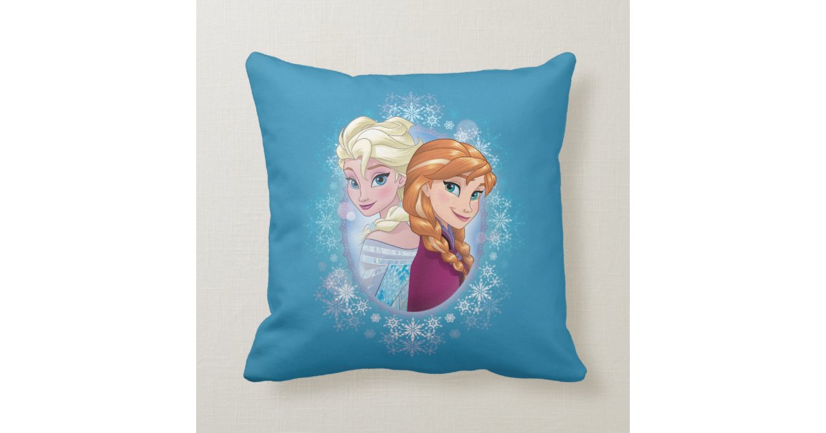 elsa and anna pillow