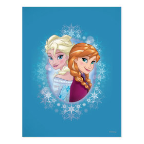 Queen Elsa and Princess Anna Postcard