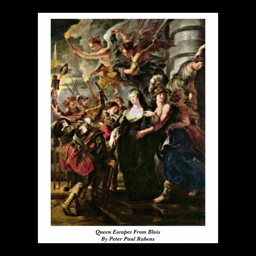 Queen Escapes From Blois By Peter Paul Rubens Posters
