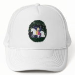 Queen Faery and Unicorn Forest Trucker Hats