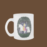 Queen Faery and Unicorn Forest mugs
