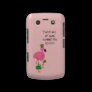 Queen Flamingo Blackberry Bold Case