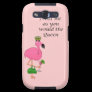 Queen Flamingo Galaxy S Case Samsung Galaxy S3 Cover
