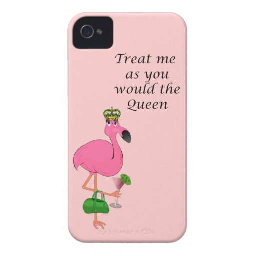 Queen Flamingo iPhone 4/4S Barely There Case iPhone 4 Case-Mate Cases