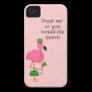 Queen Flamingo iPhone 4/4S Barely There Case iPhone 4 Case-Mate Cases
