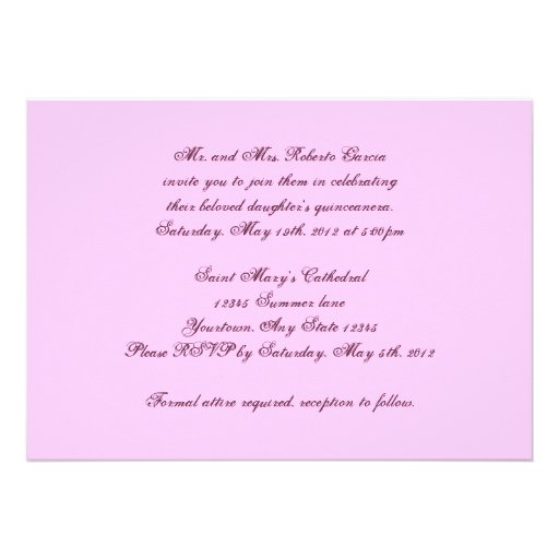 Queen for a Day Quinceanera Invitation