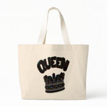 queen.glowrainbow tote bag
