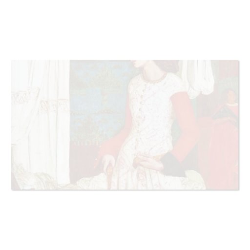 Queen Guinevere By William Morris (Best Quality) Business Cards (back side)