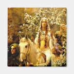 Queen Guinevere's Maying Refrigerator Magnet