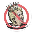 Queen Hillary Anti-Hillary Sticker by HillaryScaresMe Queen Hillary Anti-Hillary Sticker