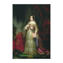 Queen Isabella II  of Spain Stretched Canvas Prints