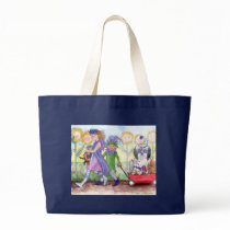 Queen Isabella & Jester Todd tote bags