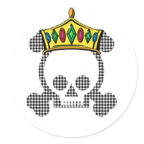 Queen king skull stickers by shopaholicchick Queen king skull stickers