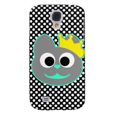Queen Kitty Green - Gray Galaxy S4 Case