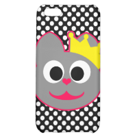 Queen Kitty Pink - Gray iPhone 5C Case