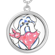 Queen Maltese Personalized Necklace