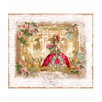 Queen Marie Antoinette at Versailles Party Pink t-shirts