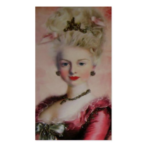 Queen Marie Antoinette ~ Business Card (front side)