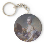 Queen Marie Antoinette by François Hubert Drouais Keychains