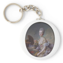 Queen Marie Antoinette by François Hubert Drouais Key Chains