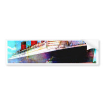 QUEEN MARY 2 BUMPER STICKERS
