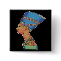 Queen Nefertiti Button
