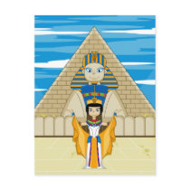 Queen Nefertiti & The Great Sphinx of Giza postcards