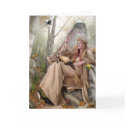 Queen of Autumn - Greeting Card by ida_larsen_art Queen of Autumn - Greeting Card