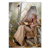 Queen of Autumn - Greeting Card cards
